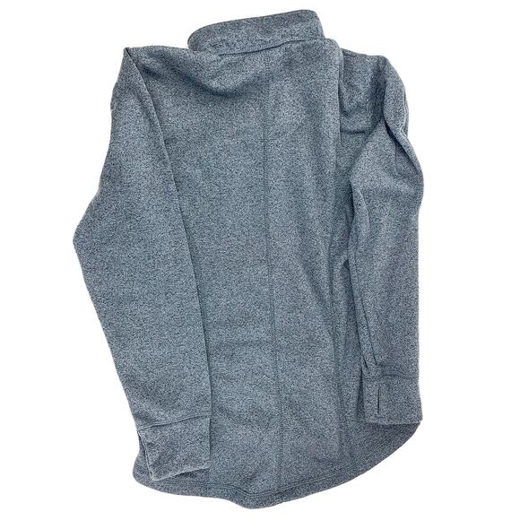 Long Sleeve Pullover Sweater Size Medium J America Women’s Jacket ¼ Zip Gray - Picture 2 of 11